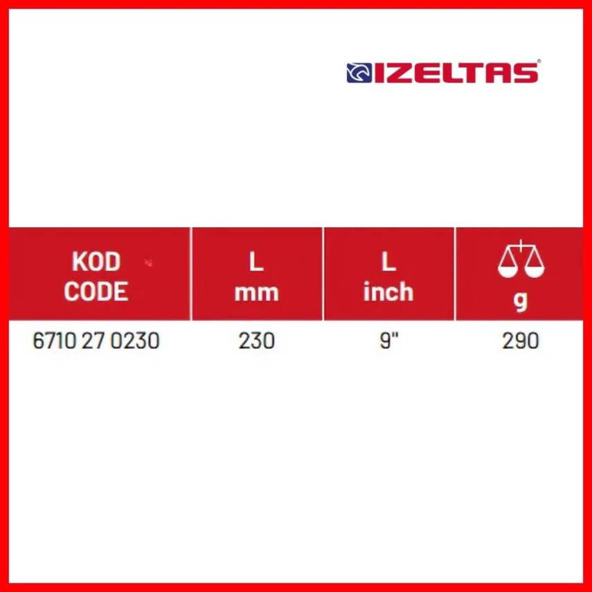 İzeltaş Lüks Bağ Makası, 230 mm, Yüksek Performanslı ve Dayanıklı - 5