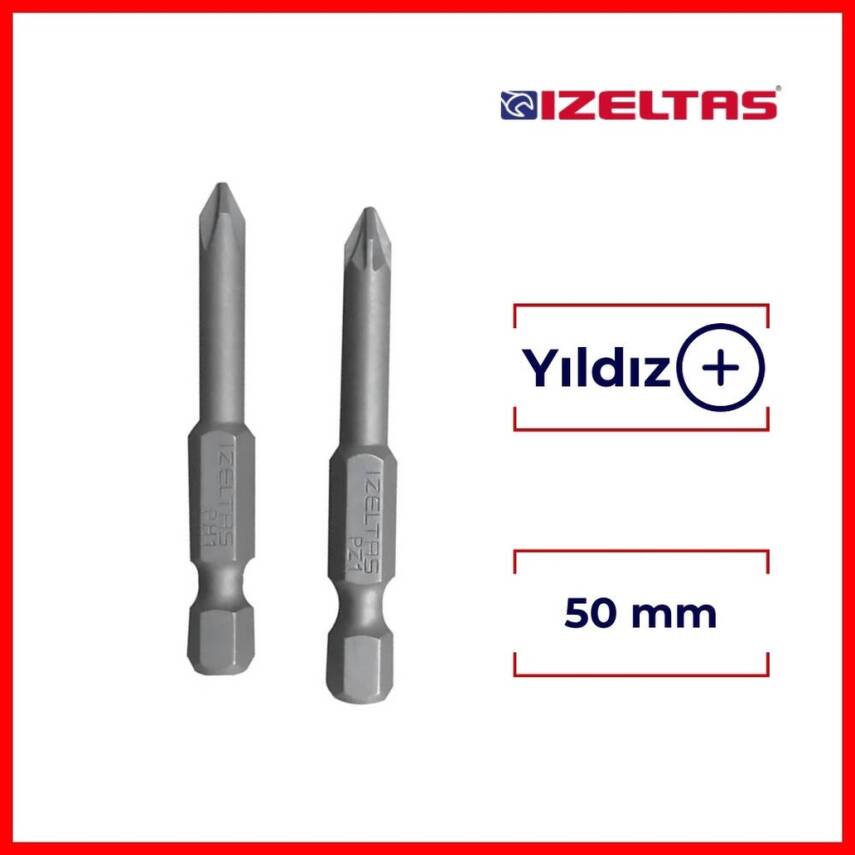 İzeltaş PH2 BİST Matkap Ucu, Yıldız, 50 mm - 2