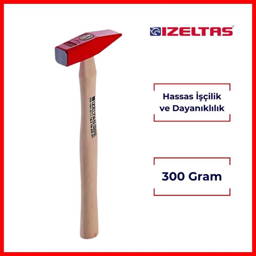 İzeltaş Tesviyeci Çekiç, 300 Gr, Hassas İşçilik ve Dayanıklılık - 2