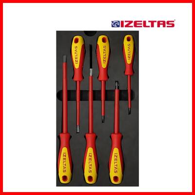 İzeltaş Tornavida Seti, 6 Parça Elektrikçi İzoleli 1000V, Dayanıklı - 6