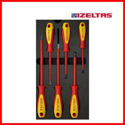 İzeltaş Tornavida Seti, 6 Parça, Elektrikçi İzoleli 1000V, Dayanıklı - 6