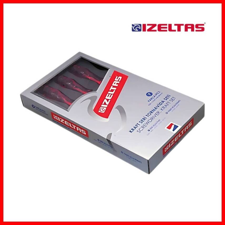 İzeltaş Tornavida Seti, Kraft Seri, 7 Parça, Dayanıklı Tasarım - 5