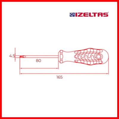 İzeltaş Yıldız Uçlu Tornavida, 4.5x80 mm, Opak Seri, Güvenli ve Hassas - 3