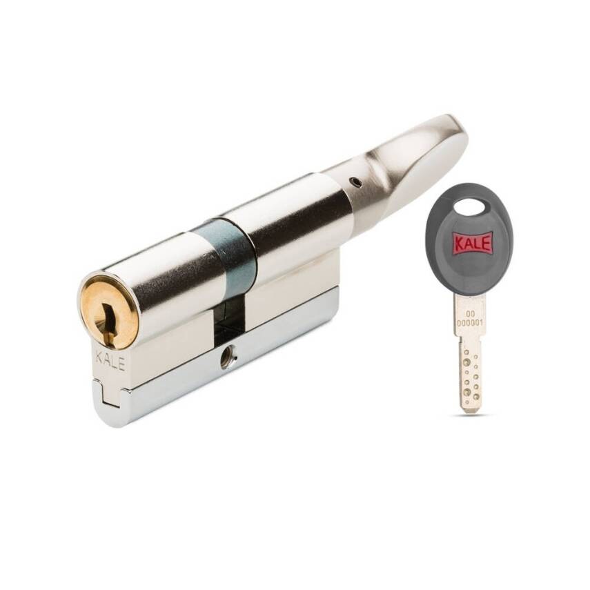 Kale Kilit 164 CECM Kilit Göbeği, Tüpten Şifreli Mandallı, 68mm, Nikel - 1