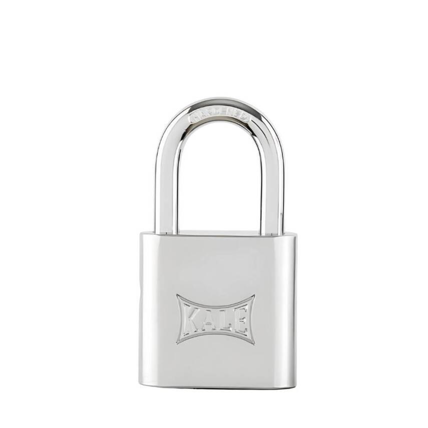 Kale Pirinç Asma Kilit, 40 mm, Nikel Kaplama, Dayanıklı ve Güvenli - 1