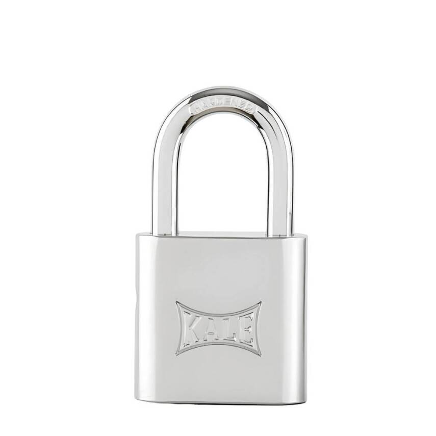 Kale Pirinç Asma Kilit, 60 mm, Nikel Kaplama, Dayanıklı ve Güvenli - 1