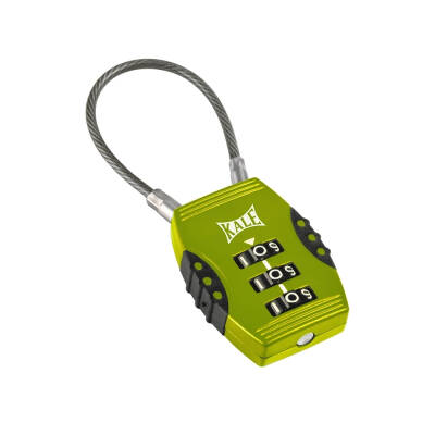 Kale Şifreli Asma Kilit 3 Basamaklı, Güvenli ve Dayanıklı, Yeşil - Kale