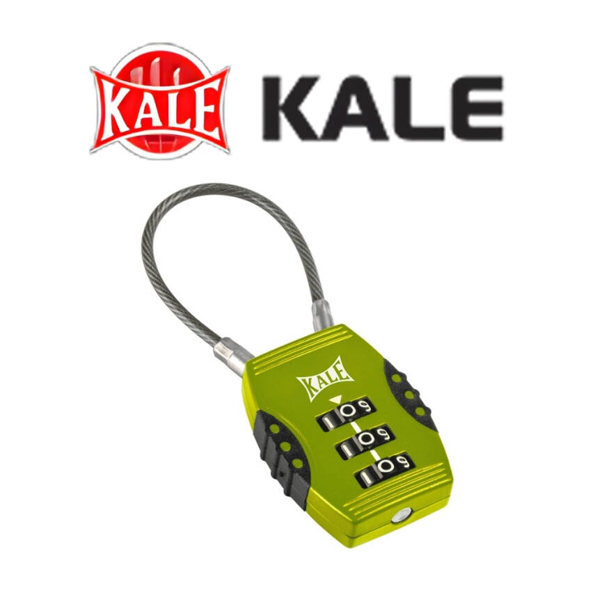 Kale Şifreli Asma Kilit 3 Basamaklı, Güvenli ve Dayanıklı, Yeşil - 4