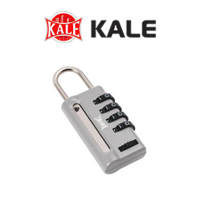 Kale Şifreli Asma Kilit 4 Basamaklı, Güvenli ve Dayanıklı, Gri - 4