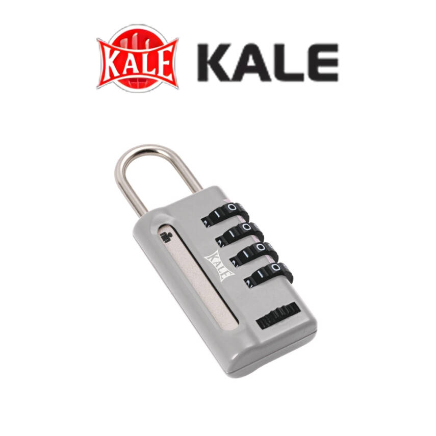 Kale Şifreli Asma Kilit 4 Basamaklı, Güvenli ve Dayanıklı, Gri - 4