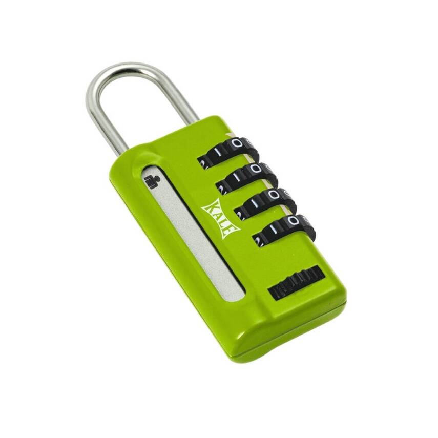 Kale Şifreli Asma Kilit 4 Basamaklı, Güvenli ve Dayanıklı, Yeşil - 1