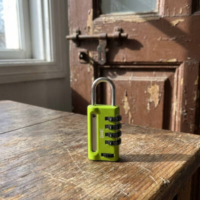Kale Şifreli Asma Kilit 4 Basamaklı, Güvenli ve Dayanıklı, Yeşil - 2