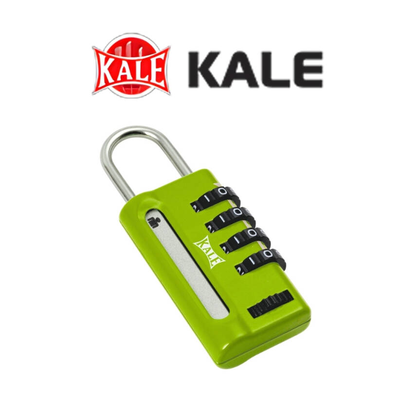 Kale Şifreli Asma Kilit 4 Basamaklı, Güvenli ve Dayanıklı, Yeşil - 4