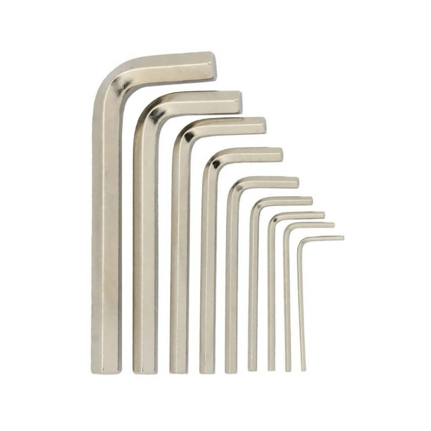 Kendo Alyan Seti, 9 Parçalı Standart Ölçü, Nikel Kaplama Anahtarı Seti - 1