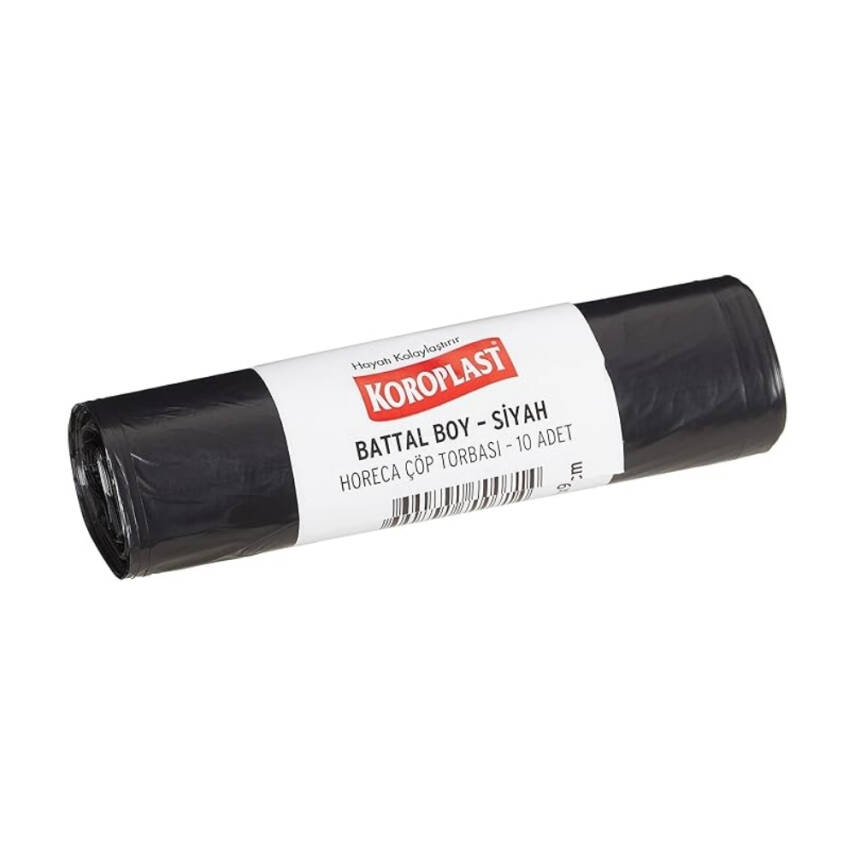 Koroplast Eko Endüstriyel Çöp Torbası, Battal Boy, Siyah - 1