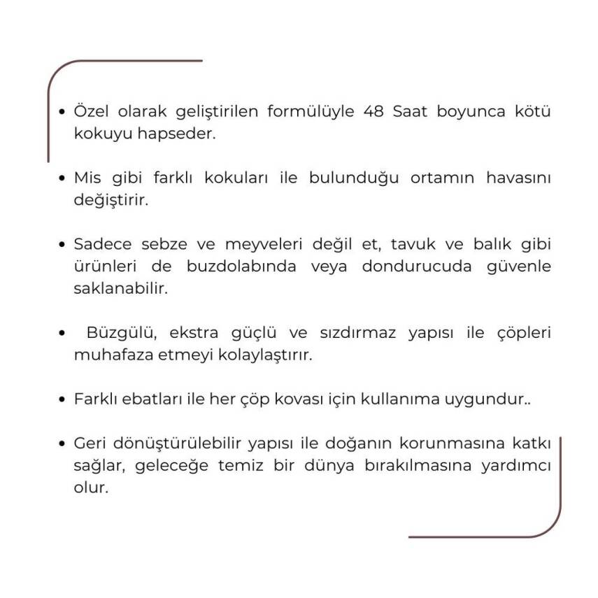Koroplast Güçlü Büzgülü Çöp Torbası, Büyük, Limon Kokulu - 5