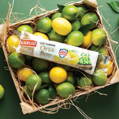 Koroplast Güçlü Büzgülü Çöp Torbası, Büyük, Limon Kokulu - 6