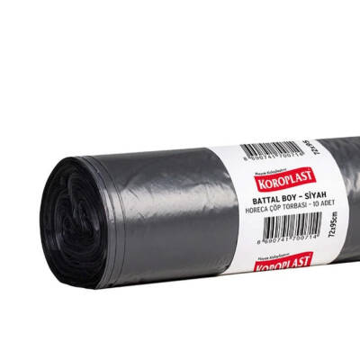 Koroplast Horeca Çöp Torbası, Şeffaf, Battal Boy, 72x95 cm,10'lı Paket - 2