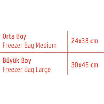 Koroplast Orta Boy Buzdolabı Poşeti 24x38 cm, 20'li, 4 Al 3 Öde - 3
