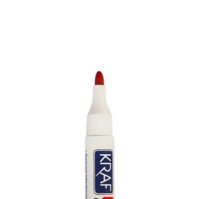 Kraf 770 Beyaz Tahta Kalemi, Kırmızı, Doldurulabilir, Uzun Ömürlü - 4