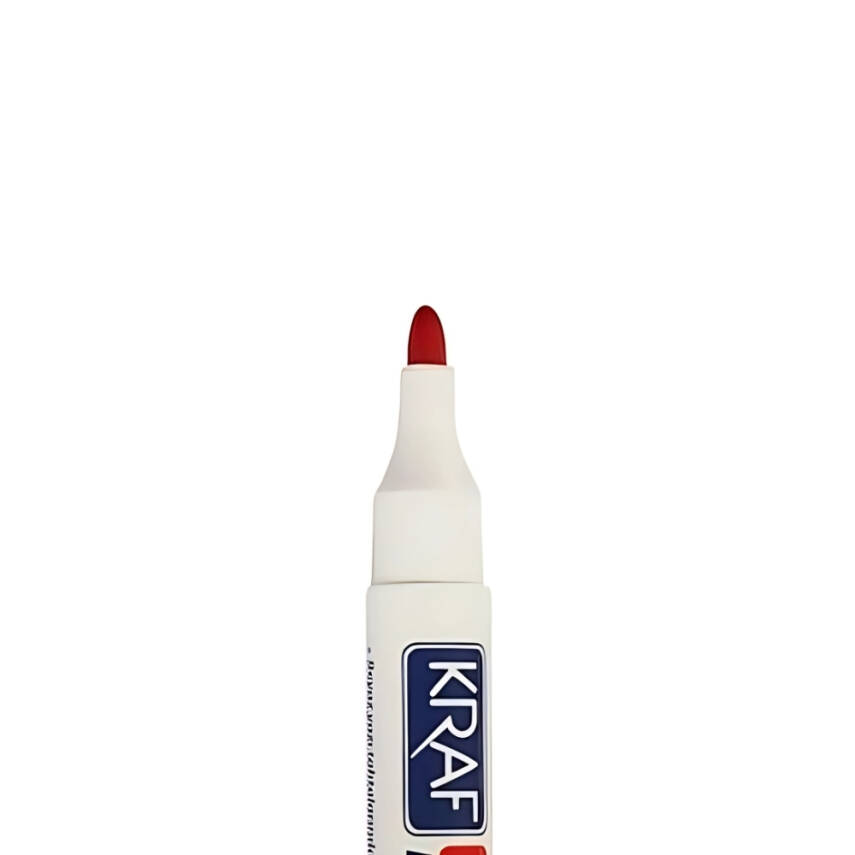 Kraf 770 Beyaz Tahta Kalemi, Kırmızı, Doldurulabilir, Uzun Ömürlü - 4