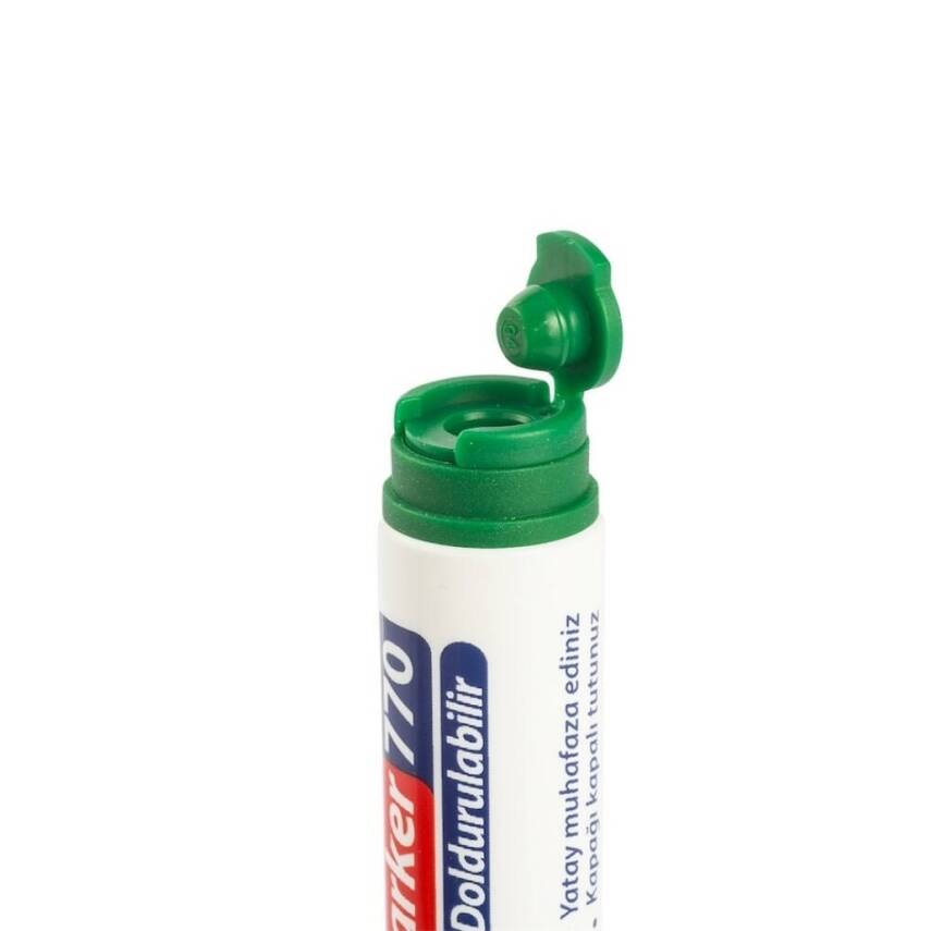 Kraf 770 Beyaz Tahta Kalemi, Doldurulabilir, Uzun Ömürlü, Yeşil - 4