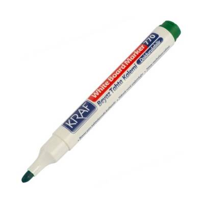 Kraf 770 Beyaz Tahta Kalemi, Doldurulabilir, Uzun Ömürlü, Yeşil - 5