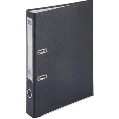 Kraf Büro Klasörü, 10 Adet, Dar, A4 Boyut, 2 Halkalı, Siyah - 2