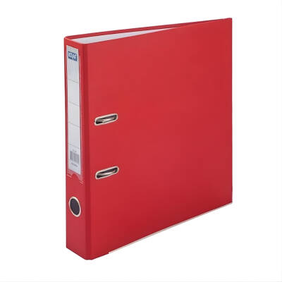Kraf Büro Klasörü, Dar, A4 Boyut, 2 Halkalı, Kırmızı - Kraf