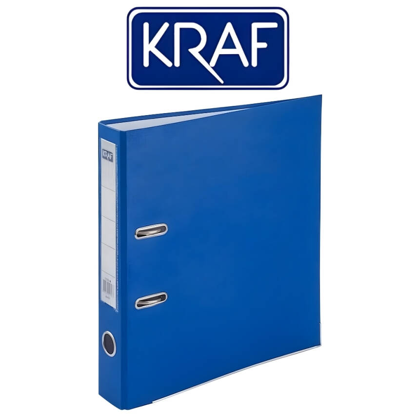 Kraf Büro Klasörü, Dar, A4 Boyut, 2 Halkalı, Mavi - 2