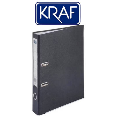 Kraf Büro Klasörü, Dar, A4 Boyut, 2 Halkalı, Siyah - 2