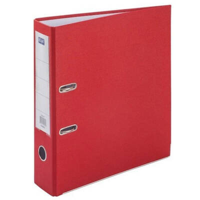 Kraf Büro Klasörü, Geniş, A4 Boyut, 2 Halkalı, Kırmızı - Kraf