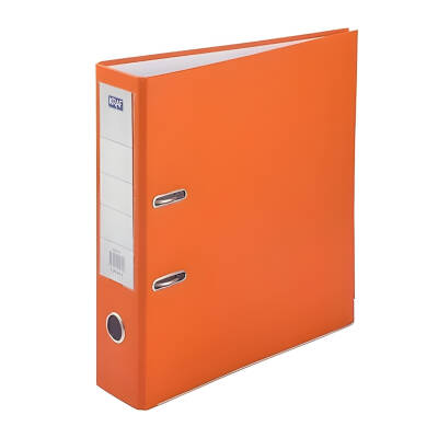 Kraf Büro Klasörü, Geniş, A4 Boyut, 2 Halkalı, Turuncu - Kraf