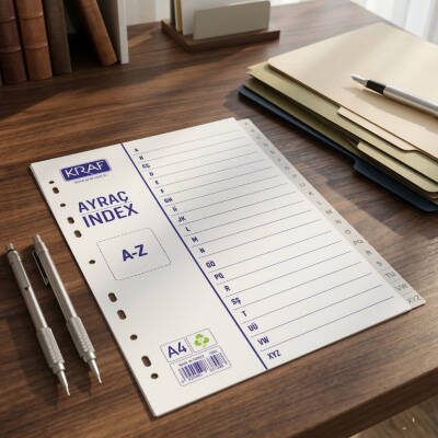 Kraf Seperatör, A - Z Harfler, Klasör İçi Ayraç, Düzenleyici - 3