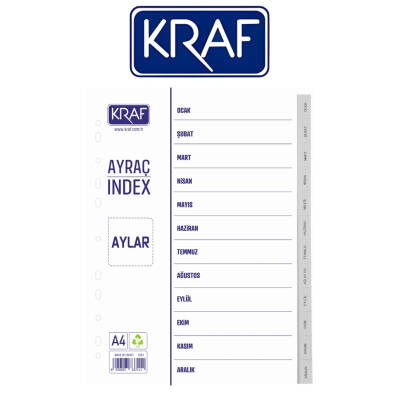 Kraf Seperatör, Tarih Ayları, Klasör İçi Ayraç, Düzenleyici - 2