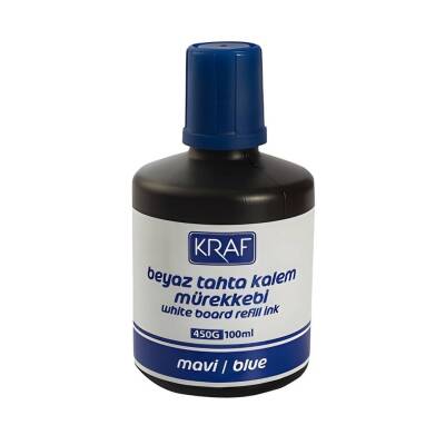 Kraf Tahta Kalemi Mürekkebi, 450G Modeli, 100 ml, Mavi - Kraf