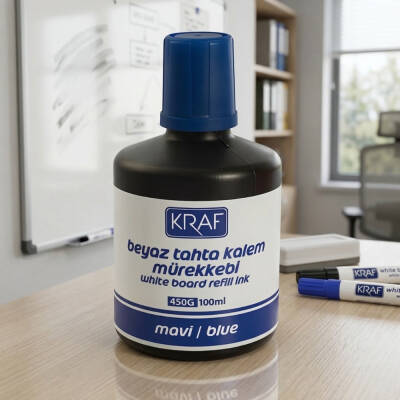 Kraf Tahta Kalemi Mürekkebi, 450G Modeli, 100 ml, Mavi - 2