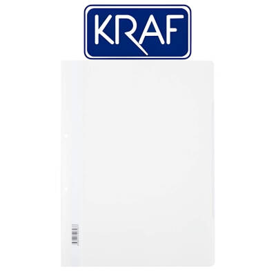 Kraf Telli Dosya, 10 Adet, 50'li Paket, A4, 2 Delikli, Beyaz - 2