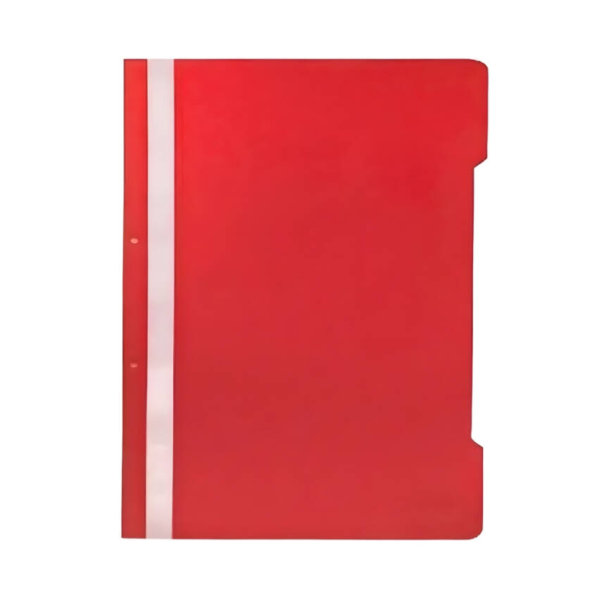 Kraf Telli Dosya, 10 Adet, 50'li Paket, A4, 2 Delikli, Kırmızı - 3