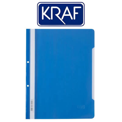 Kraf Telli Dosya, 10 Adet, 50'li Paket, A4, 2 Delikli, Mavi - 2