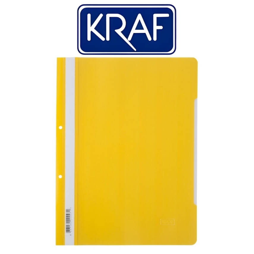 Kraf Telli Dosya, 10 Adet, 50'li Paket, A4, 2 Delikli, Sarı - 2