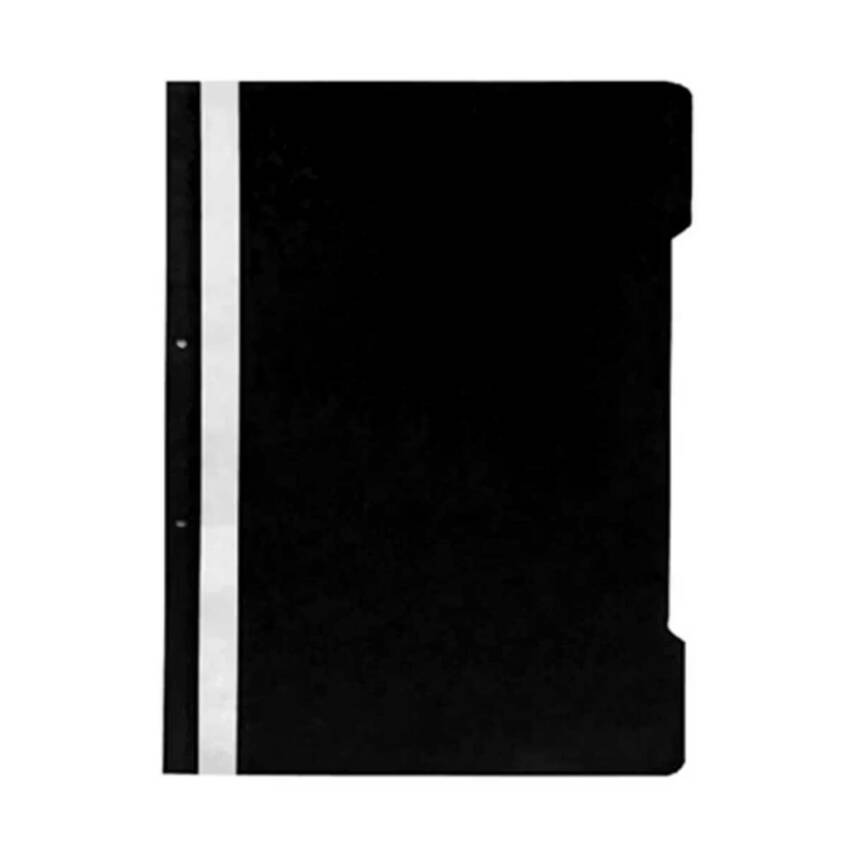 Kraf Telli Dosya, 10 Adet, 50'li Paket, A4, 2 Delikli, Siyah - 3