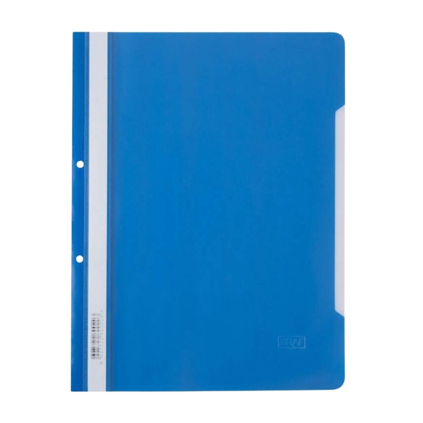 Kraf Telli Dosya, 50'li Paket, A4 Boyut, 2 Delikli Yapı, Mavi - 1