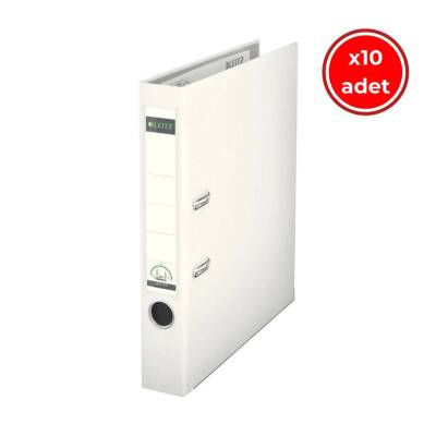 Leitz 180° Büro Klasörü, 10 Adet, Plastik, Dar, A4 Boyut, Beyaz - Leitz