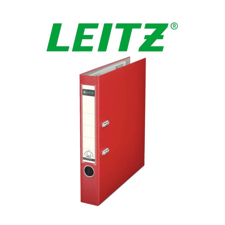 Leitz 180° Büro Klasörü, 10 Adet, Plastik, Dar, A4 Boyut, Kırmızı - 3