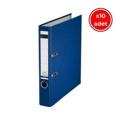 Leitz 180° Büro Klasörü, 10 Adet, Plastik, Dar, A4 Boyut, Mavi - Leitz