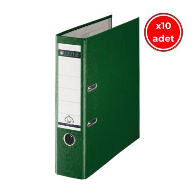 Leitz 180° Büro Klasörü, 10 Adet, Plastik, Geniş, A4 Boyut, Yeşil - Leitz