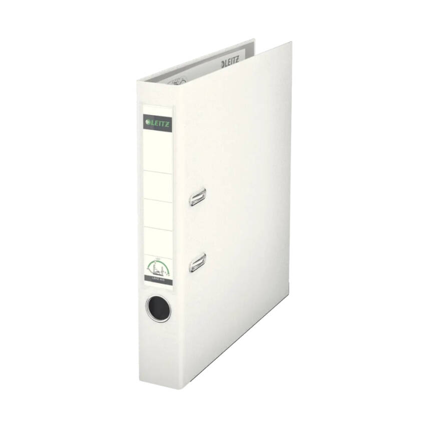 Leitz 180° Büro Klasörü, Plastik, Dar, A4 Boyut, Beyaz - 1