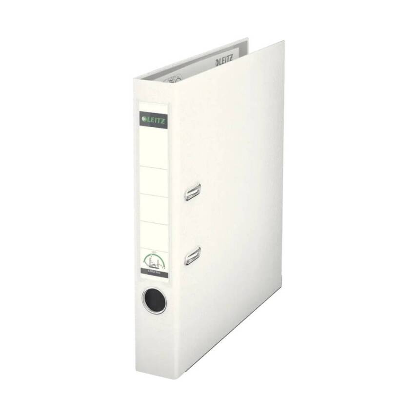 Leitz 180° Büro Klasörü, Plastik, Dar, A4 Boyut, Beyaz - 1