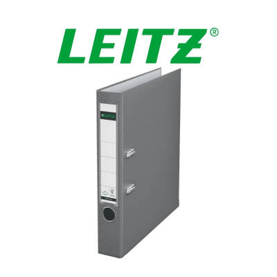 Leitz 180° Büro Klasörü, Plastik, Dar, A4 Boyut, Gri - 3